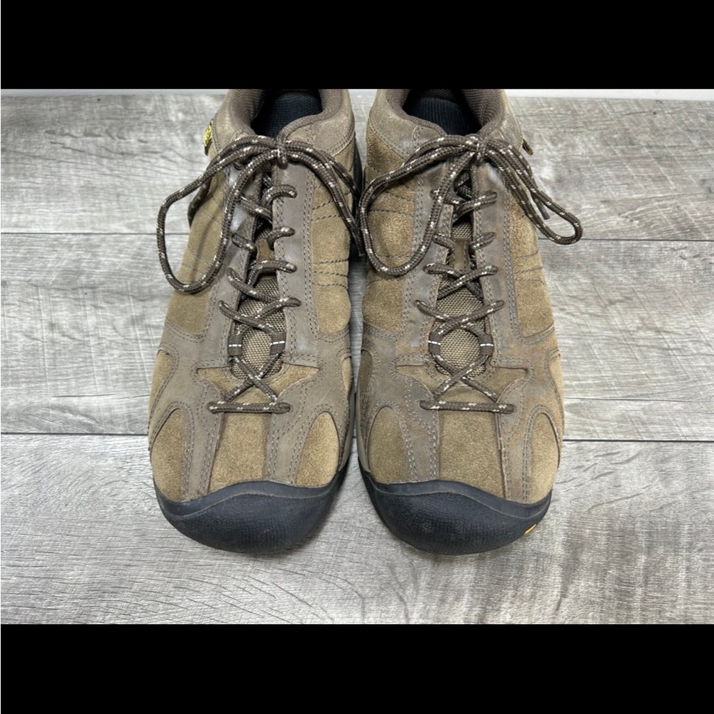 Keen Ambler 1002279 Brindle Men’s Brown Leather Trek Hiking Shoes Size 10.5 - Picture 4 of 9
